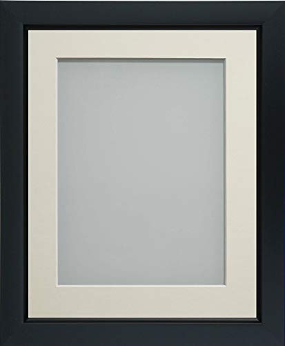 Frame Company Ainsworth Range Black A2 Picture Photo Frame with Ivory Mount for Image A3 * Choice of Sizes* Fitted with Perspex