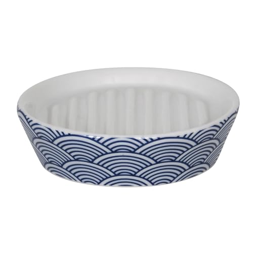"MSV ""Bento Soap Dish, White/Blue"
