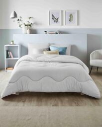 Night Lark Coverless Duvet 10.5 Tog Linen - Cloud Grey, Single