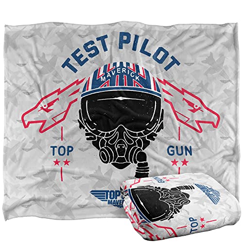 "Top Gun: Maverick Blanket, 152 x 127 cm Test Pilot Silky Touch Super Soft Throw Blanket, 50"" x 60"""