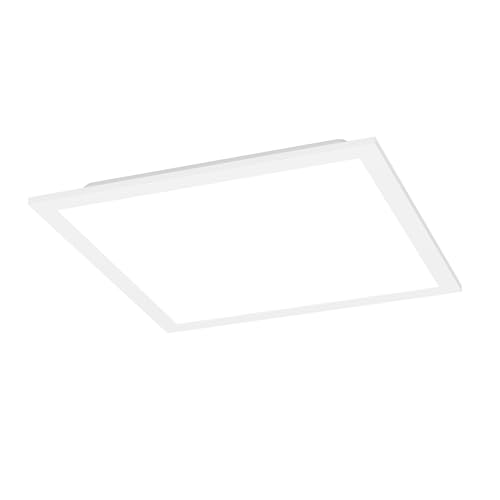 Eglo Connect.z Smart Home LED Panel Moradillo-Z, 30x30 cm, ZigBee Ceiling Light Fixture, Matte, app & Alexa Control, Warm to Cool White, RGB, dimmable, White Flush Mount lamp