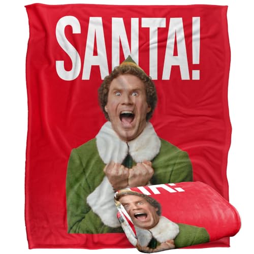 Elf Christmas Saaaaaanta Silky Touch Super Soft Throw Blanket 152 X 127 Cm