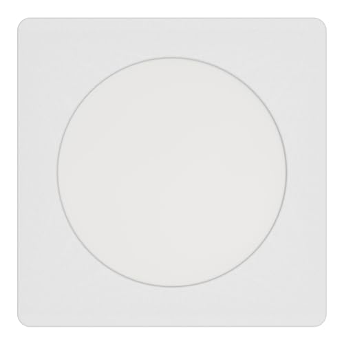 Eglo Recessed LED Ceiling spot Fueva 6, Square Spotlight, Ceiling lamp Made of Plastic in White, Warm White-Cold White, 11.7 x 11.7 cm