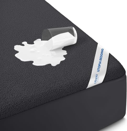 Waterproof Mattress Protector USA Full Size, Premium Terry Mattress Protector by Utopia Bedding