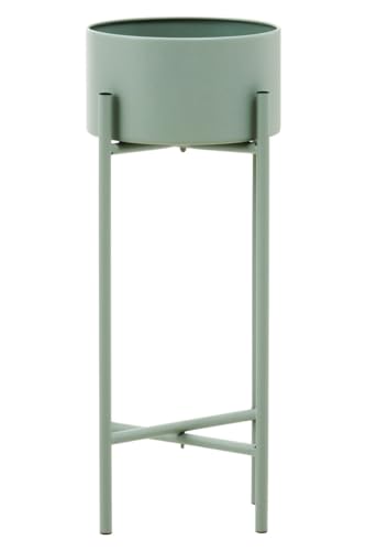 Premier Housewares Small Green Floor Standing Flower Planter Contemporary Indoor Plant Garden Pots With Sleek Iron Frame Planters Indoor Herb Planter 23cm x 51cm x 23cm