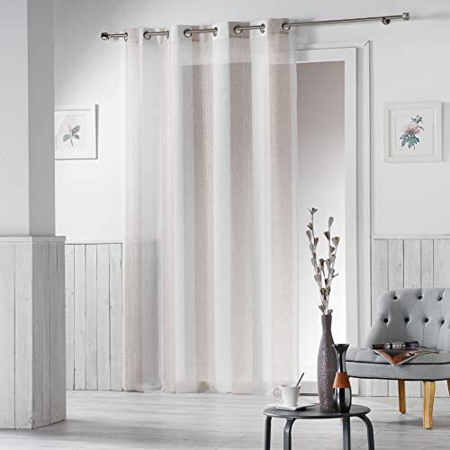 Douceur d'Intérieur Printed Polyester Panel Curtain with Eyelets 140 x 240 cm