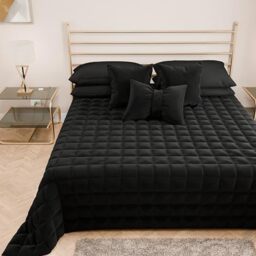 PETTI Artigiani Italiani - Double Quilt in Soft and Warm Velvet, Autumn Spring Quilt, Double Bedspread, 100% Made in Italy