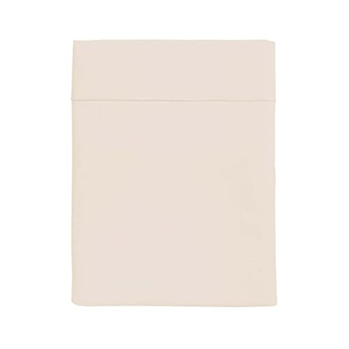 Essix Plain Washed Cotton Flat Sheet 270 x 300 cm Soft Line Made in France