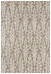 Bougari Indoor and Outdoor Flat Weave Rug Pella Taupe Beige 70 x 140 cm