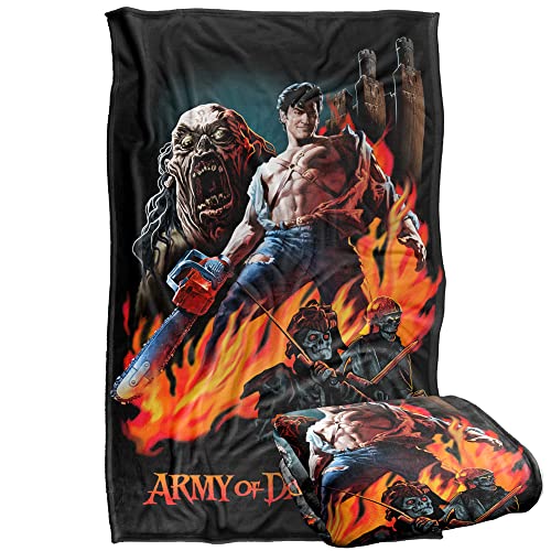 Army Of Darkness Painted Evil Silky Touch Super Soft Throw Blanket 91 x 147 Cm