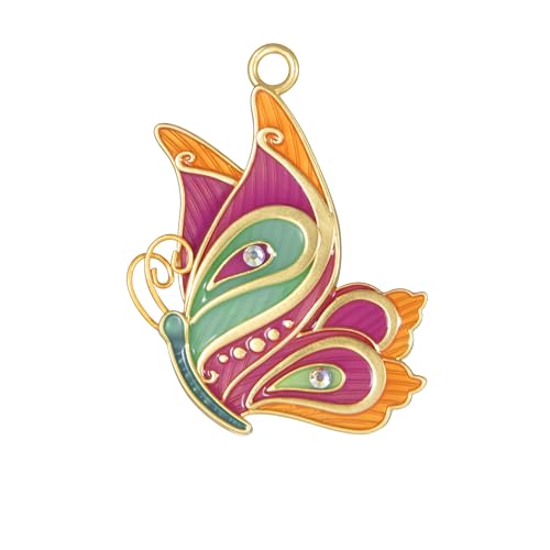 "Hallmark Keepsake 1.3"" Miniature Christmas Ornament 2024, Mini Petite Paisley Butterfly, Metal, Gift for Her"