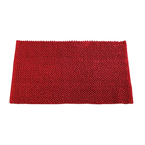 Today Bath mat, Polyester, Red, 50x80