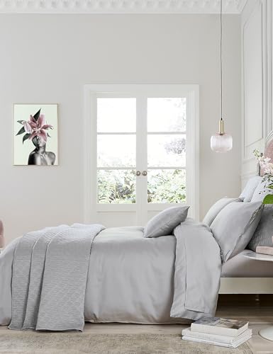 Ted Baker Plain Dye Duvet Cover Silver