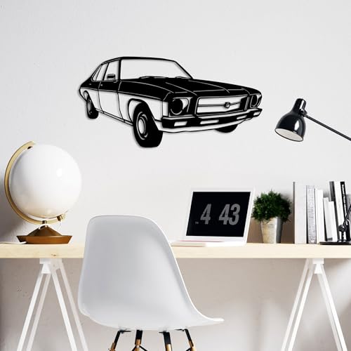Stylish Black Decorative Metal Wall Accessory, 60 x 30 cm, 100% Metal, 1.5 mm Thickness, Lightweight (0.615 kg), Perfect for Modern Home Decor