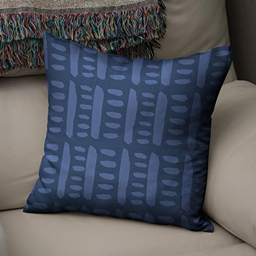 Bonamaison Decorative Cushion Cover Blue, Throw Pillow Covers, Home Decorative Pillowcases for Livingroom, Sofa, Bedroom, Size:43X43 Cm - Designed and Manufactured in Turkey