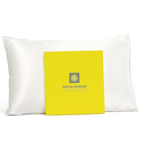Fishers Finery 25mm 100% Certified Organic Mulberry Silk Pillowcase (Natural Undyed White, K)