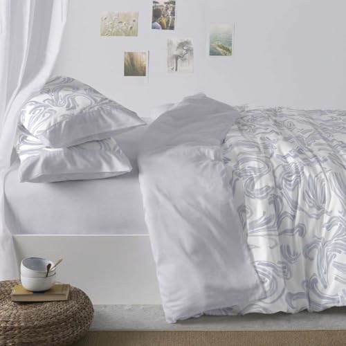 Burrito Blanco - Printed Duvet Cover for Bed 135 Grey Blue