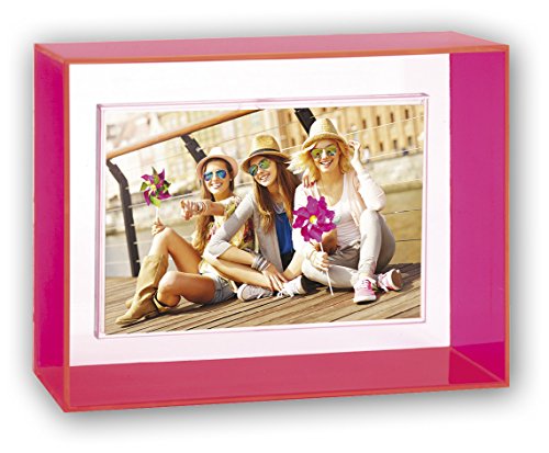 Zep Photo Frame, Plastic, Neon Pink