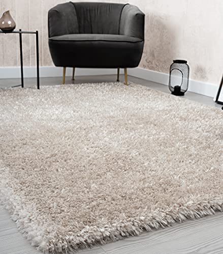 Mia's Teppiche Fiona Rug Living Room, Bedroom Beige 80x150 cm High Pile
