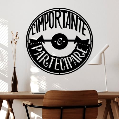 Stylish Black Decorative Metal Wall Accessory, 56 x 56 cm, 100% Metal, 1.5 mm Thickness, Perfect for Modern Home Decor & Art Display