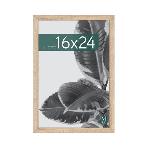 MCS Studio Gallery 16x24 Picture Frame Natural Woodgrain, Photo Frame for Photos, Posters & Art Prints (1-Pack)