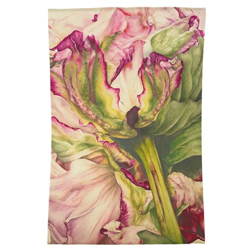 Voyage Maison Heligan Rug – Handcrafted Rug with Watercolour Floral Design by Marie Burke (Pink - 120x180cm)