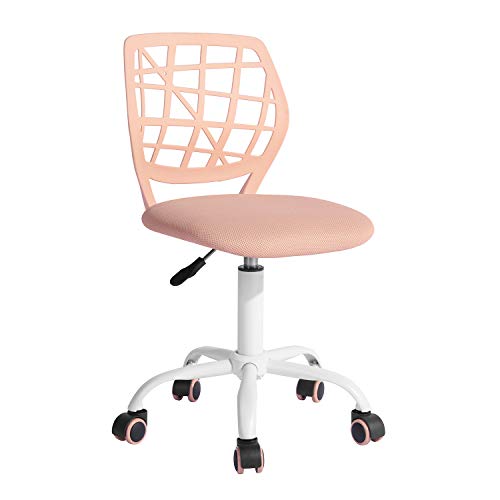 FurnitureR Gaming Chair for Children, Ergonomic Desk Chair without Armrests, Modern Office Chair with Seat Height Adjustment and Quiet Rubber Wheels, Ideal for Learning and Playing