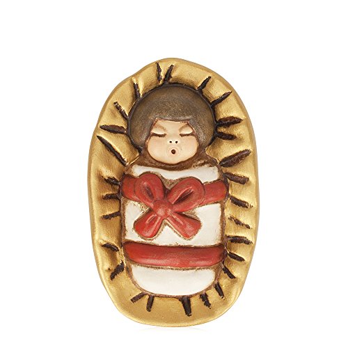 THUN Jesus Baby Crib Classic, Ceramic, Colorful, Unique