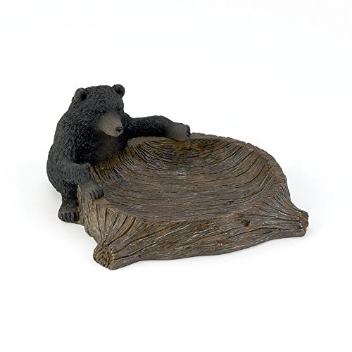 Avanti Linens - Soap Dish, Countertop Accessories, Lodge Inspired Bathroom Decor (Black Bear Lodge Collection)