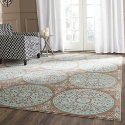 Safavieh Craft Art-Inspired Indoor Woven Rectangle Area Rug, Valencia Collection, VAL214, in Brown / Alpine, 244 X 305 cm for Living Room, Bedroom or Any Indoor Space