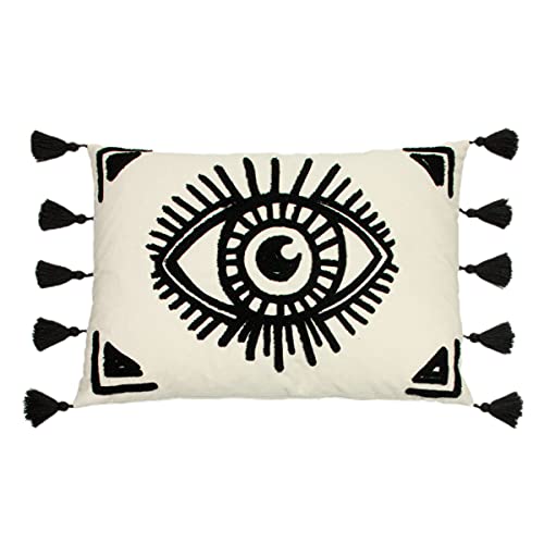 furn. Ashram Eye Cushion Cover, Monochrome, 35 x 50cm