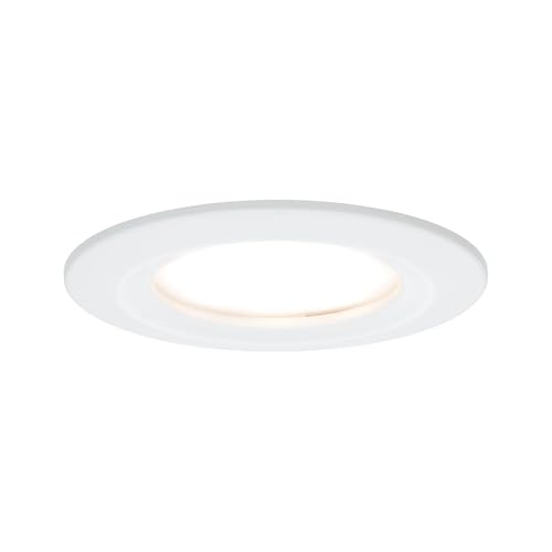 Paulmann 93869 Premium recessed Light Set Coin Slim dimmable Round Rigid LED 1x6.8W 2700K 230V 51mm White matt/alu