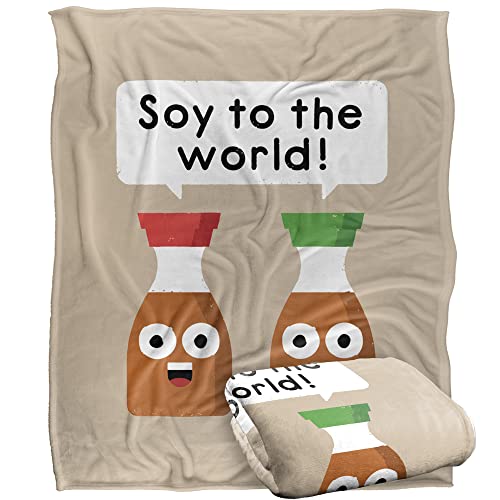Bcreative - David Olenick Do-Re-Mi-Fa Sodium Silky Touch Super Soft Throw Blanket 152 X 127 Cm