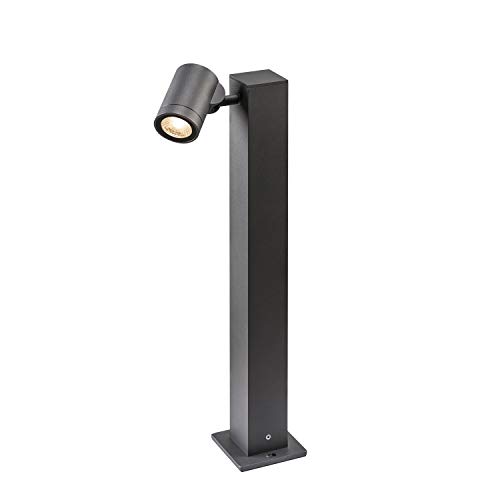 SLV Floor lamp Helia Single Pole/LED Outdoor Lighting for Paths, Walls, entrances, Outdoor Garden lamp / IP55 3000K 8W 450lm Anthracite dimmable 35 Degrees