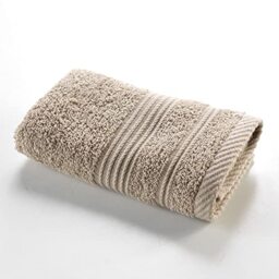 Douceur d'Intérieur, Guest Towel (30 x 50 cm) Tendresse Taupe, Plain Sponge
