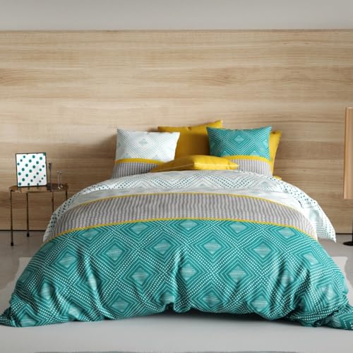 Aurah Duvet Cover 260 x 240 cm + 2 Pillowcases Cotton 57 Thread Count