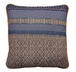 Bassetti Cushion Cover for Granfoulard Roccaraso B1 100% Cotton in Blue with Zip 40 cm x 40 cm 9324049