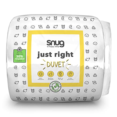 Snug Deeply Dreamy King Size Duvet 10.5 Tog - All Year Round Quilt Ideal for Summer & Winter Soft Comfortable Duvet Hollowfibre Filling - Machine Washable and Hypoallergenic - King