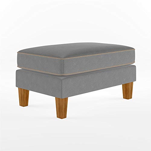 Novogratz Bowen Pouf Grey