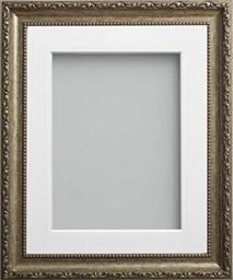 Frame Company Brompton Bronze 10x10 Photo Frame with White Mount for 5x5