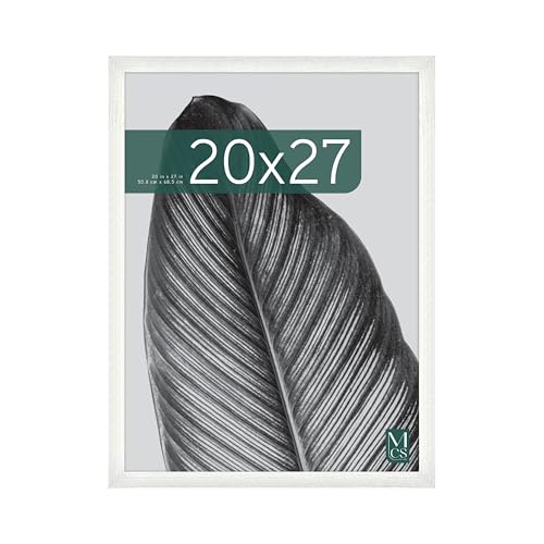 MCS Studio Gallery 20x27 Picture Frame White Woodgrain, Photo Frame for Photos, Posters & Art Prints (1-Pack)