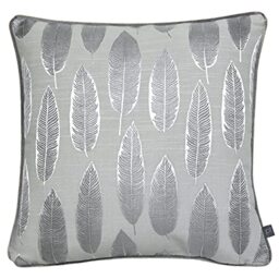 Prestigious Textiles Quill Feather Filled Cushion, Polyester, Cotton, Silver