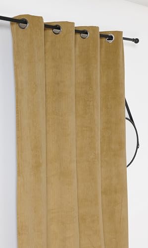 Linder Alberta Thermal Blackout Curtain 140 x 260 cm Mustard