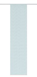 Home Fashion Panel Curtain Natural Look Polyester 245 x 60 cm Aqua