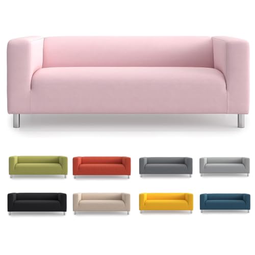 TLYESD Klippan Loveseat 15 Colors 3 Materials Personalised IKEA 2 Seater Kilippan Loveseat Sofa Cover Replacement Cover Rose