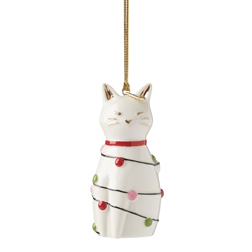 kate spade New York Be Jolly Cat Ornament, Christmas Ornament