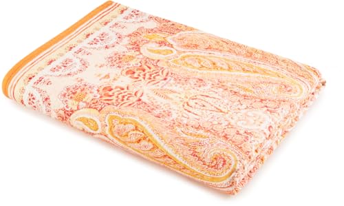 Bassetti MERGELLINA 9328465 Bedspread 100% Cotton Orange O1 Dimensions: 180 x 255 cm
