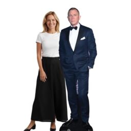 Star Cutouts CS1050 Daniel Craig Black Suit Cardboard Cutout with Mini - Free Standing, Quick Set Up, Movie parties, fan displays and gifts