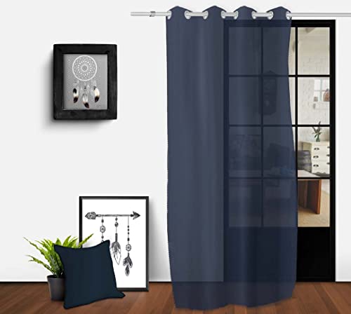 Soleil d'ocre Cotton Curtains and Draperies 140 x 250 cm Blue