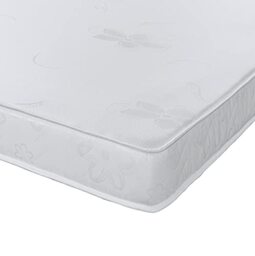 eXtreme comfort ltd Solano 5 Inch 140 x 200 Foam Mattress with Damask Cover, Lightweight, Supportive & Ideal for Kids, Bunk Beds & Guest Rooms. UK Made, Rolled & Boxed (140x200x13cm)